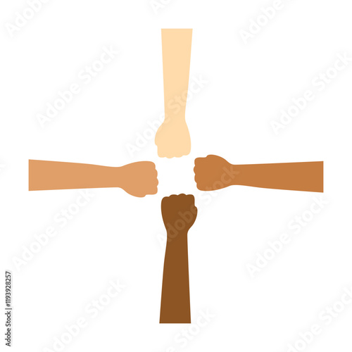 stop racism Illustration