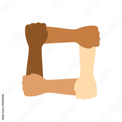 stop racism Illustration