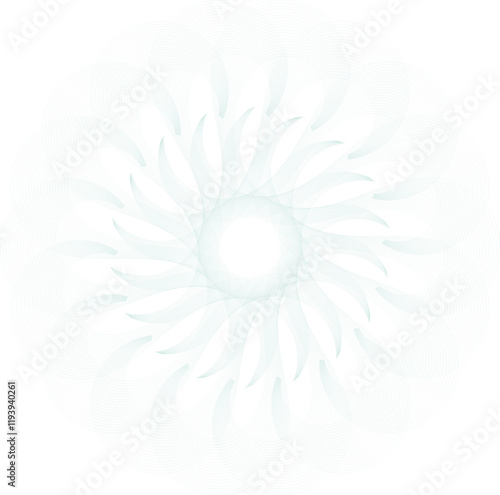 Gear watermark. Vector element for diploma, certificate, currency, voucher or money design. EPS 10 version.