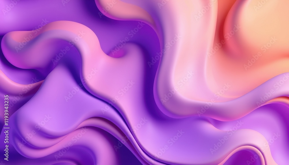 Fototapeta premium Abstract Purple Pink Swirling Fluid Design Background