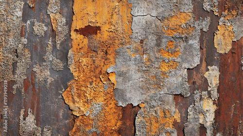 una pared o muro desgastado y agrietado textura sucia y vieja superficie dañada con espacio de copia photo