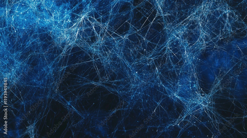 Abstract blue network lines forming a digital web, symbolizing connectivity, data transmission, and technological progress on a dark background Abstract blue network lines forming a digital web, symbolizing connectivity, data transmission, and technological progress on a dark background