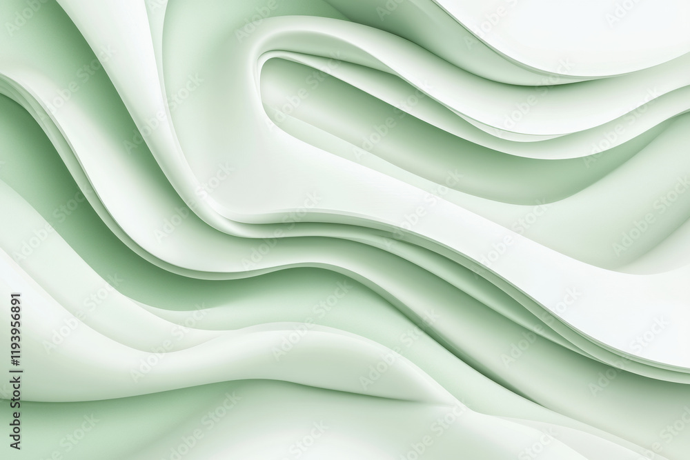 Abstract light green and white wavy background Abstract light green and white wavy background