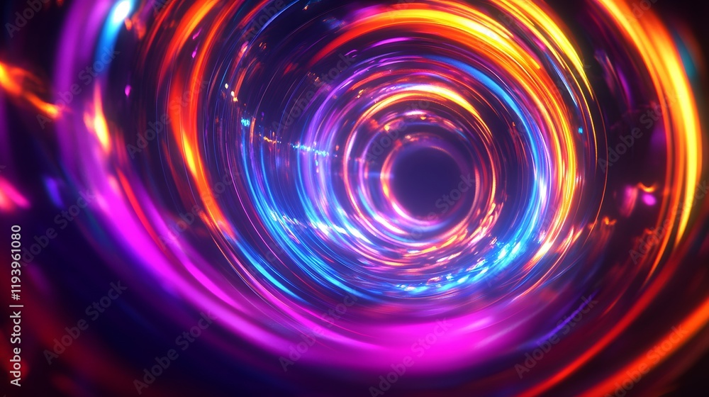 Abstract swirling vibrant light tunnel design Abstract swirling vibrant light tunnel design