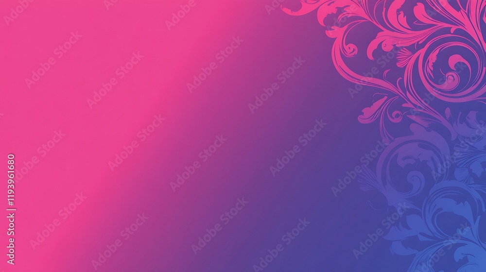 Abstract Pink And Blue Floral Design Background Abstract Pink And Blue Floral Design Background