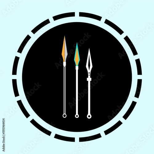 spear illustration icon symbol design photo