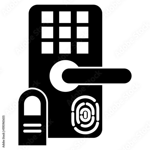 Biometric Door Lock Icon