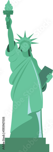 Stylized Illustration of the Statue of Liberty