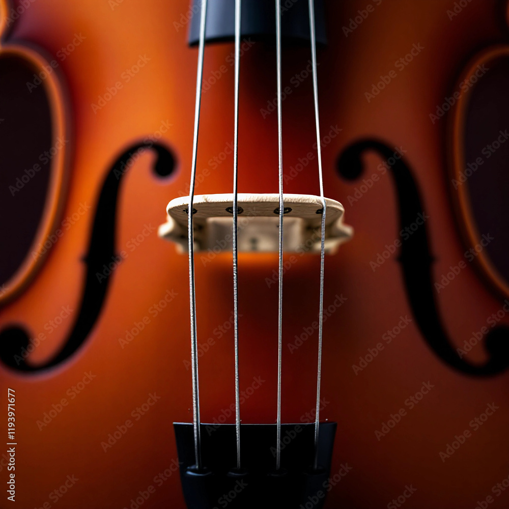 A detailed image showcasing the strings and sound hole of a cello, highlighting gentle curves and rich wood tones, evoking the depth and resonance of orchestral music. A detailed image showcasing the strings and sound hole of a cello, highlighting gentle curves and rich wood tones, evoking the depth and resonance of orchestral music.