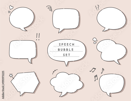 ふきだし　コメント　意見     会話　話す