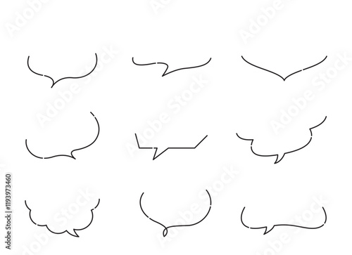 ふきだし　コメント　意見     会話　話す