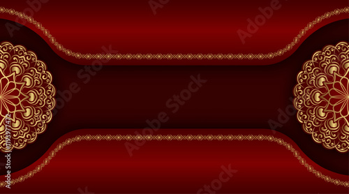 Premium Red and Gold Decorative Pattern