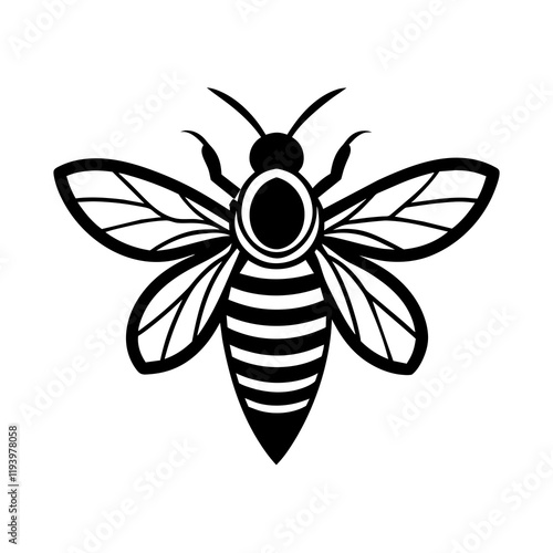 Vector logo design template. honey bee sings.unique, different different style