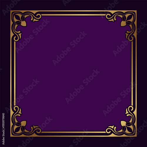Photography Vintage frame gold floral ornament