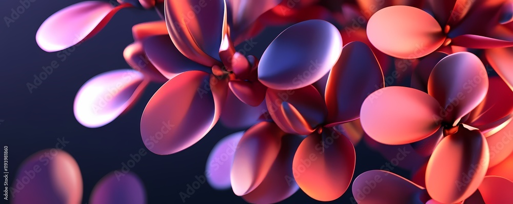 Deep Plum Background Wallpaper with Radiant Coral Light, Banner Header Deep Plum Background Wallpaper with Radiant Coral Light, Banner Header