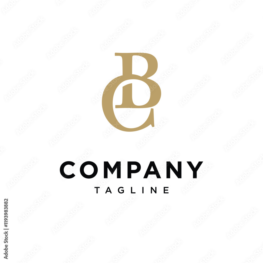 Letter B C Monogram Elegant Logo Icon Vector Letter B C Monogram Elegant Logo Icon Vector