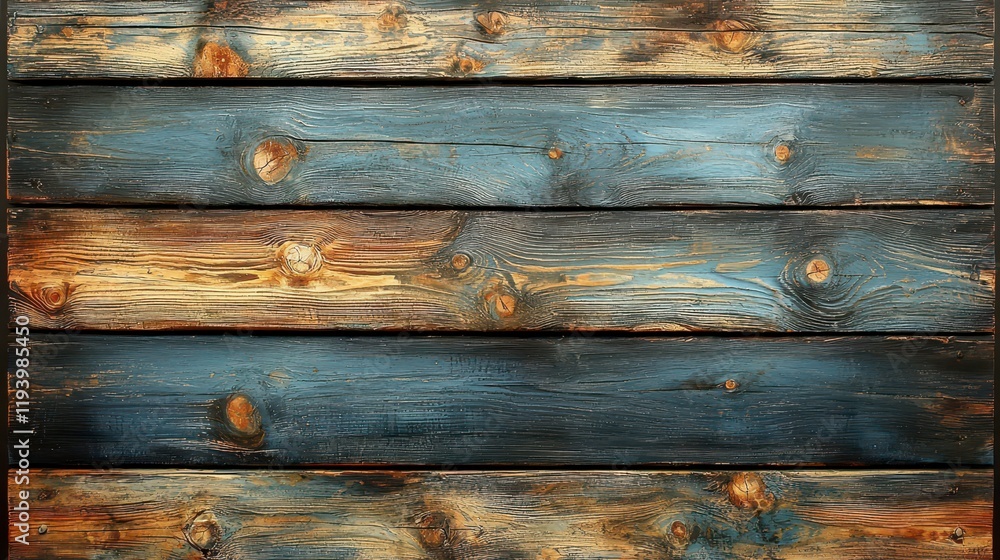 Naklejka premium Rustic multicolored wooden planks background texture.