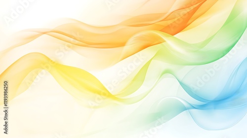 Abstract Colorful Waves Flowing Seamlessly Together