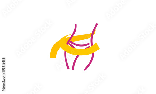 Losing weight icon in bold line - diet, fitness or liposuction logo