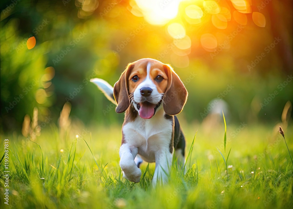 Beagle Puppy Meadow Walk - Adorable Dog Photo, Green Grass, Happy Canine, Cute Puppy Pictures, Dog Photography Beagle Puppy Meadow Walk - Adorable Dog Photo, Green Grass, Happy Canine, Cute Puppy Pictures, Dog Photography