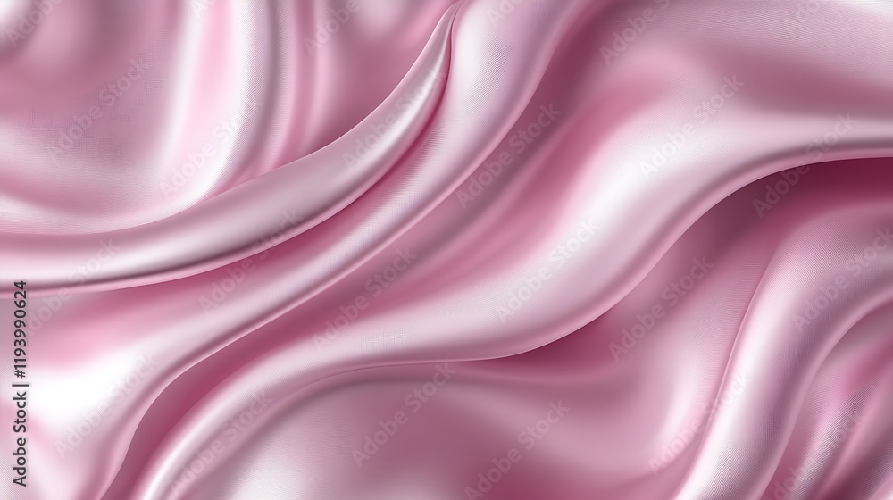 Obraz premium Soft Pink Silk Draped Fabric Background