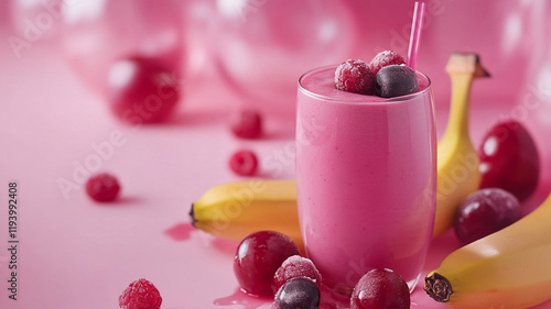 Wallpaper Mural Berry Banana Smoothie Torontodigital.ca