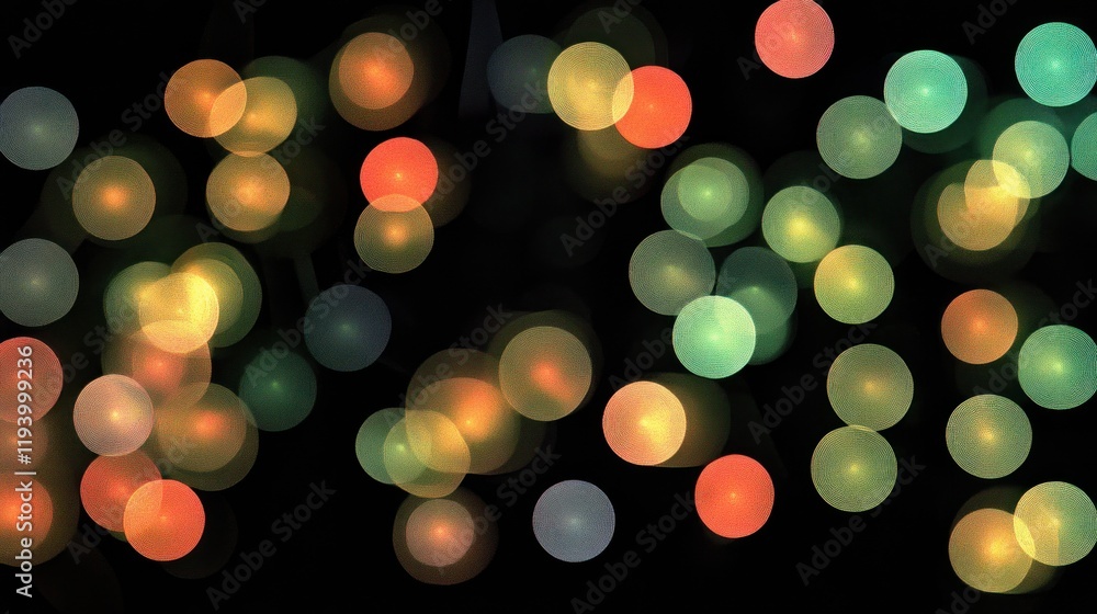 Fototapeta premium Abstract Bokeh Lights: A Symphony of Colors
