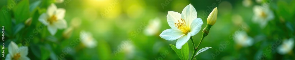 delicate white tuberose flowers in a lush green garden, floral, greenery, gardenia delicate white tuberose flowers in a lush green garden, floral, greenery, gardenia