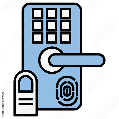 Biometric Door Lock Icon