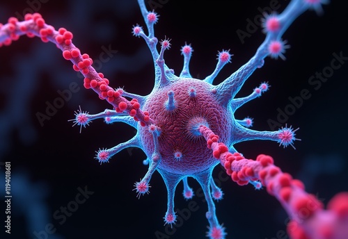 Unveiling the Cytoskeletal Architecture: Transmission Electron Microscopy Reveals Actin-Spectrin Interactions Essential for Cell Integrity photo