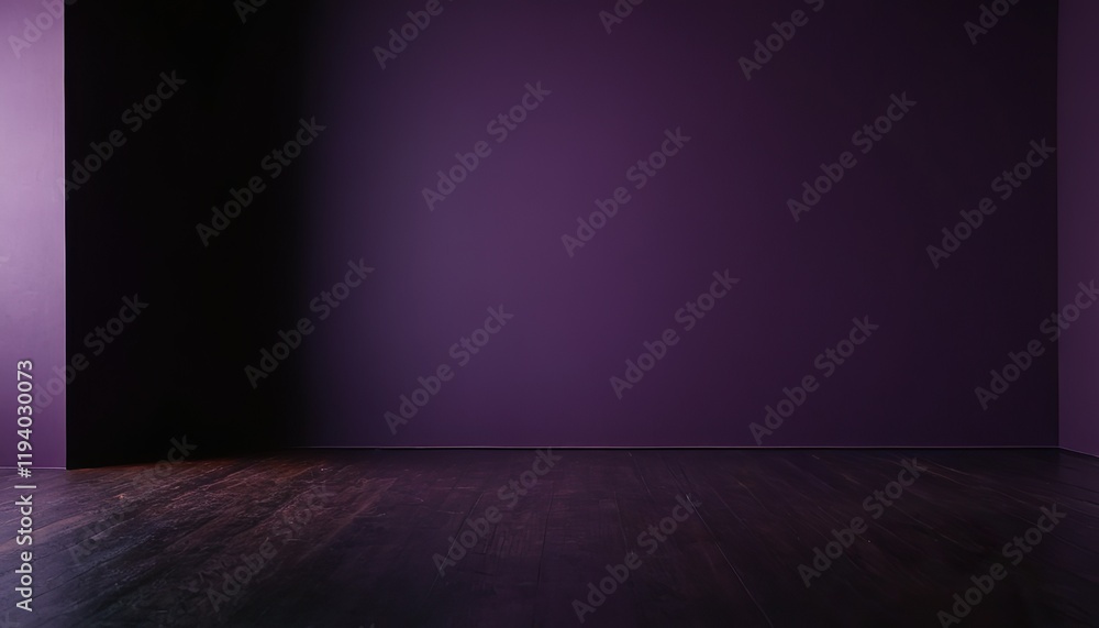 Spacious empty purple studio room with soft lighting and minimalist design, ideal background for product displays, photography sessions, commercial advertising, creative presentations Spacious empty purple studio room with soft lighting and minimalist design, ideal background for product displays, photography sessions, commercial advertising, creative presentations