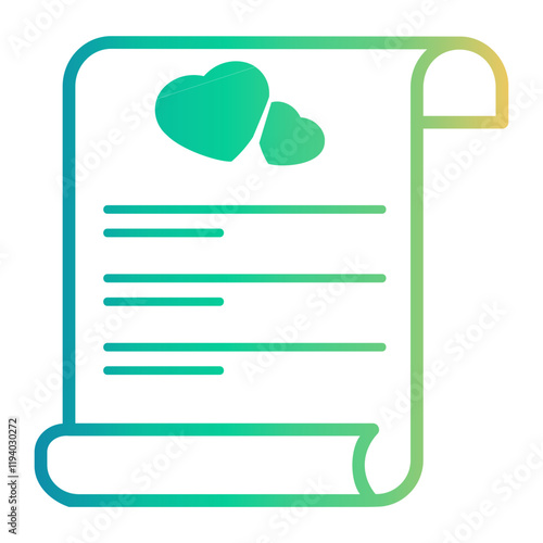 document Line Gradient Icon