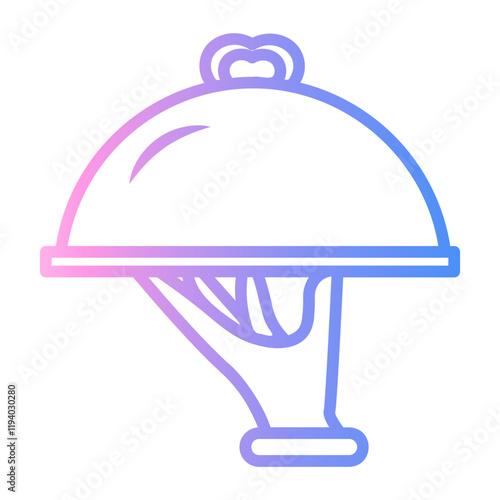 dish Line Gradient Icon