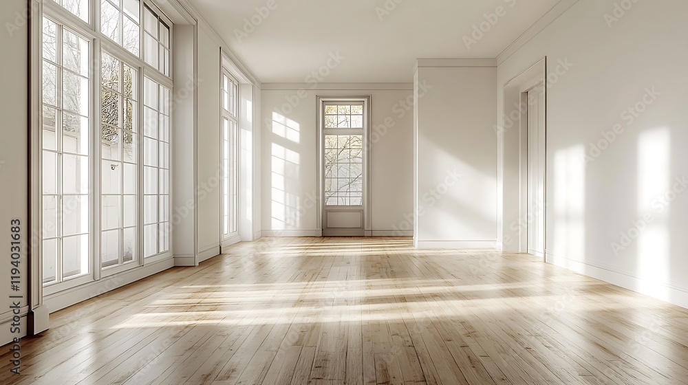 A minimalist Scandinavian-style room with pale oak floors, clean white walls, and a simple, open layout, natural light enhancing the bright and airy aesthetic, hd quality --ar 16:9 A minimalist Scandinavian-style room with pale oak floors, clean white walls, and a simple, open layout, natural light enhancing the bright and airy aesthetic, hd quality --ar 16:9