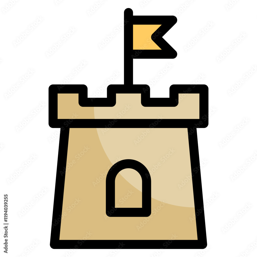 Castle Icon Element For Design Castle Icon Element For Design