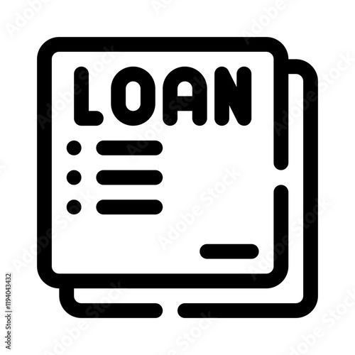 Loan line icon