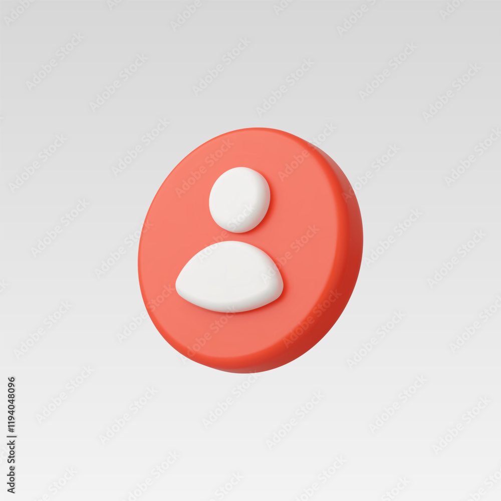 3d Realistic People Icon vector illustration 3d Realistic People Icon vector illustration