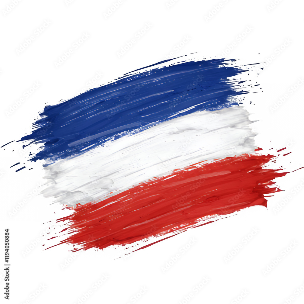 Abstract French Flag Paint Stroke Background Design Texture Image Red White Blue Artistic Grunge brush style France Abstract French Flag Paint Stroke Background Design Texture Image Red White Blue Artistic Grunge brush style France