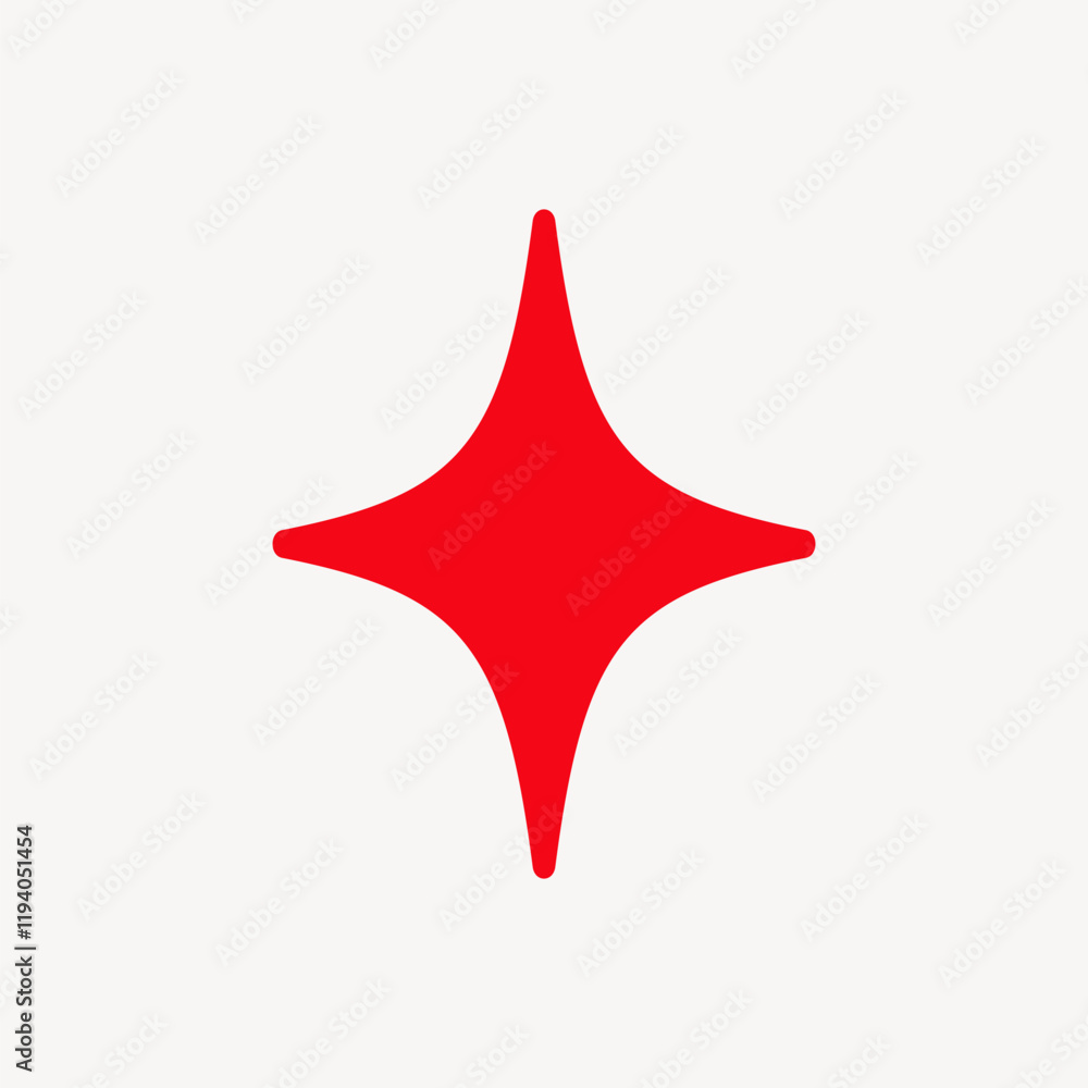 Obraz premium Red star abstract design vector