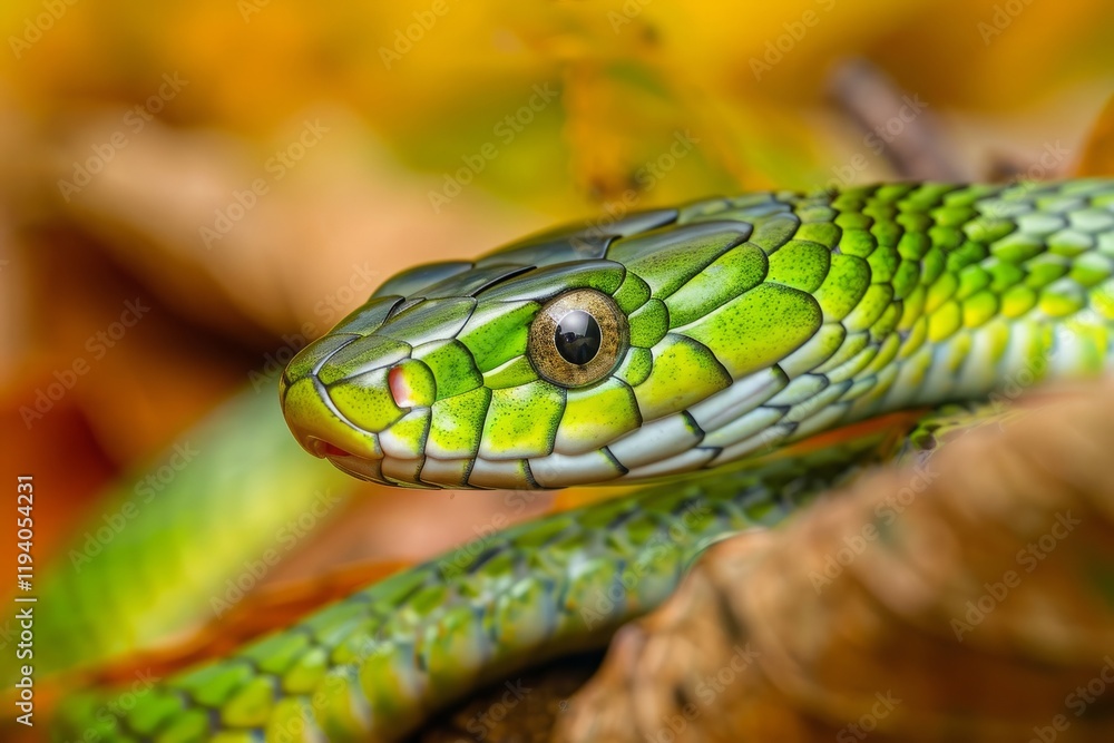 closeup photography of the snake Hierophis viridiflavus, the green whip snake or western whip snake ,pyrenees catalonia Spain. closeup photography of the snake Hierophis viridiflavus, the green whip snake or western whip snake ,pyrenees catalonia Spain.