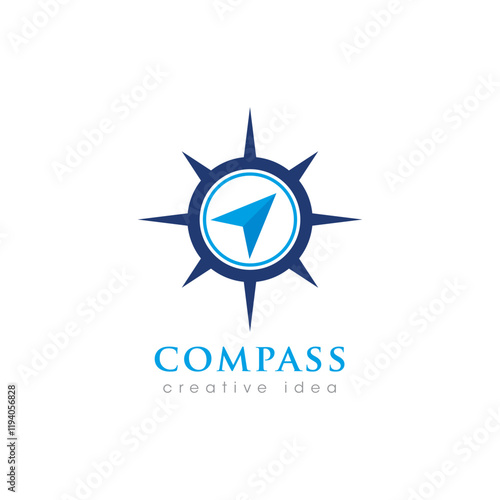 Free Download Creative Compass Concept Logo Design Template - GFXLoad