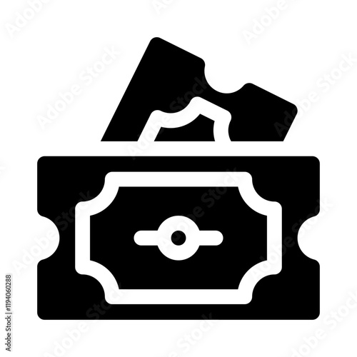 ticket glyph icon