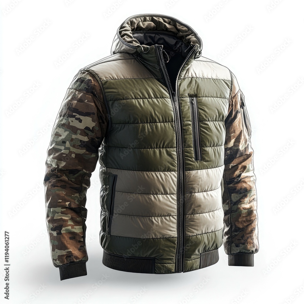 Men's Stylish Camouflage Puffer Jacket: Warm, Durable, and Perfect for Any Outdoor Adventure. Perfect for Autumn and Winter Seasons! Men's Stylish Camouflage Puffer Jacket: Warm, Durable, and Perfect for Any Outdoor Adventure. Perfect for Autumn and Winter Seasons!