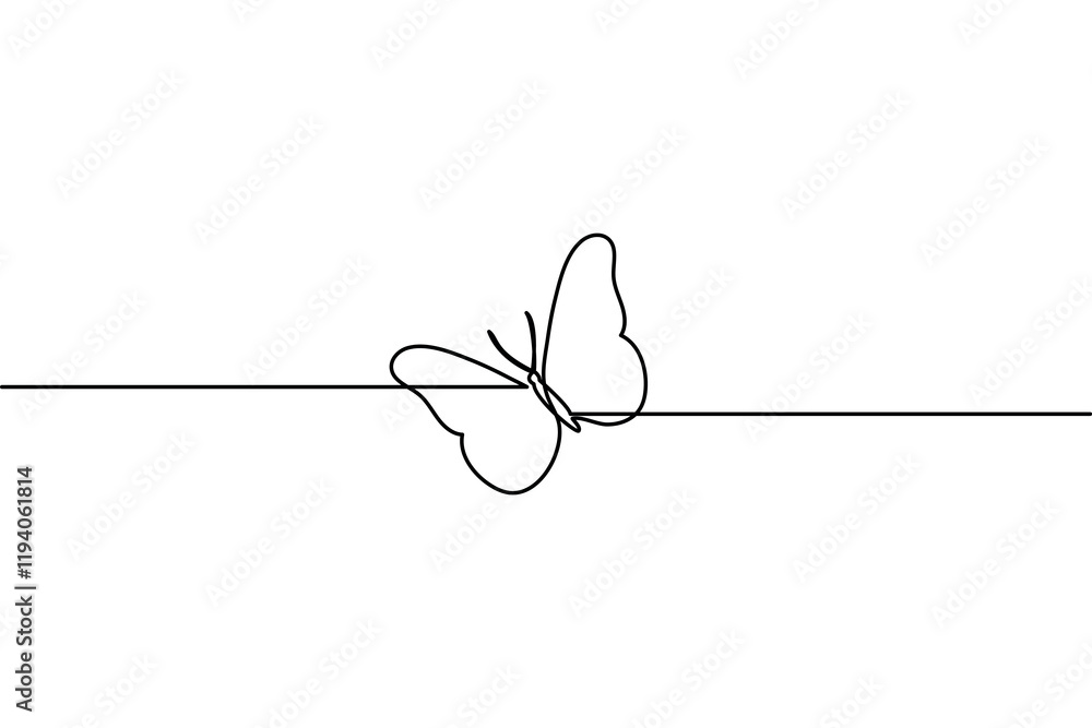 Butterfly single-line art gracefully portrays the intricate elegance of a butterfly, using a single continuous line to symbolize freedom and metamorphosis. Butterfly single-line art gracefully portrays the intricate elegance of a butterfly, using a single continuous line to symbolize freedom and metamorphosis.