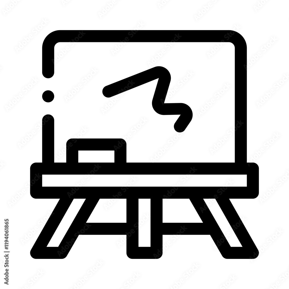 blackboard line icon blackboard line icon