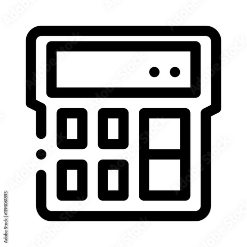 calculator line icon