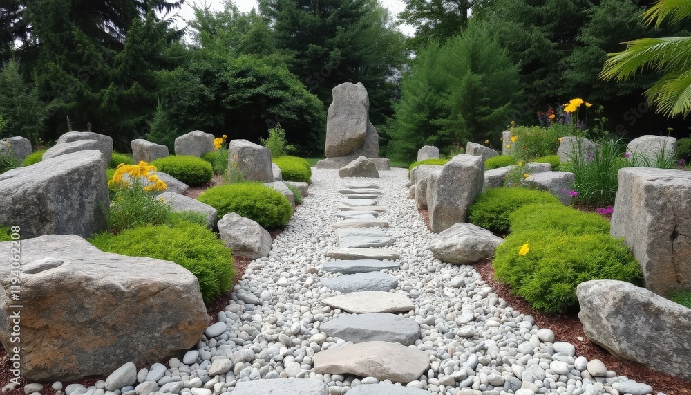Gray and Beige Stones for Landscaping Design Gray and Beige Stones for Landscaping Design