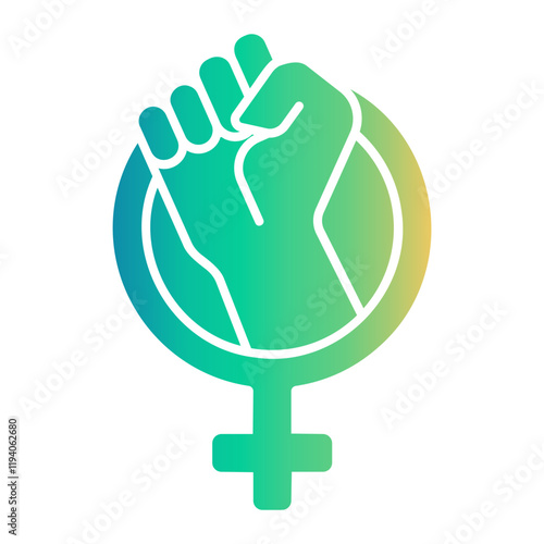 womens day Gradient icon