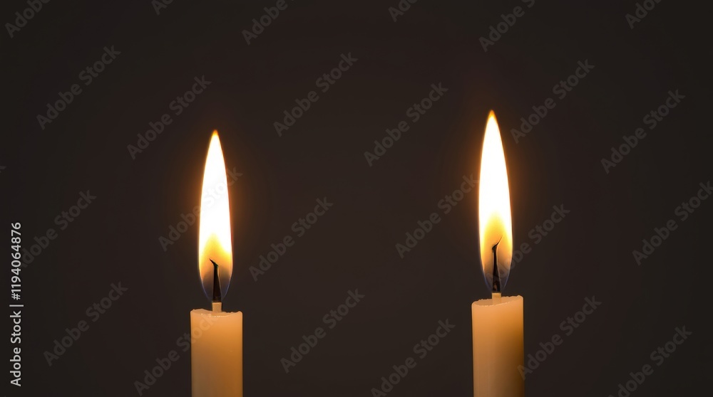 Candles light isolated dark background Candles light isolated dark background