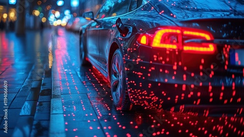 High power electric energy battery technology with connected charging cable